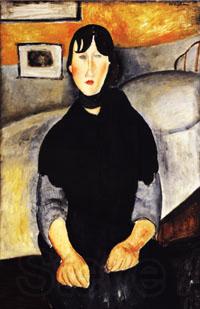 Amedeo Modigliani Young Woman of the People Spain oil painting art